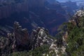 Afternoon View From The North Rim Of The Grand Canyon Royalty Free Stock Photo