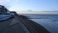 Beach and port view during automn