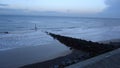 Beach and port view during automn