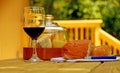 Afternoon Wine and Cheese Royalty Free Stock Photo