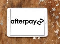 Afterpay company logo Royalty Free Stock Photo