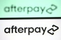 Afterpay logo Royalty Free Stock Photo