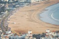 Agadir aerial panoramic view from the Agadir Kasbah Agadir Fort Royalty Free Stock Photo