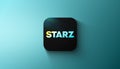 Agadir, Morocco - April, 2023: In this photo illustration STARZ application is displayed on gradient background