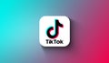 Agadir, Morocco - April, 2023: In this photo illustration TikTok application is displayed on gradient background