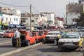 AGADIR, MOROCCO - DECEMBER 15, 2017 : Taxi stand in Agadir, Moro