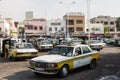 AGADIR, MOROCCO - DECEMBER 15, 2017 : Taxi stand in Agadir, Moro