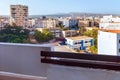 AGADIR, MOROCCO - JUNE 06, 2017: View from the hotel terrace to the panorama of the Agadir resort Royalty Free Stock Photo