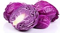 Crimson Majesty: Red Cabbage Radiance in Isolation