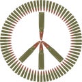 Against the war - peace symbol