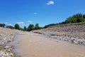 Agapia river, near Agapia monastery, in Romania Royalty Free Stock Photo