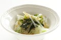 Agar Kanten and seaweed with Chinese cabbage salad