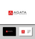 Agata legal logo perfect for corporate branding identity in courthouse, finance,