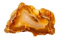 Agate geoda isolated on white background Royalty Free Stock Photo