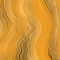 Agate marble texture with golden and black veins. Beige and orange colored onyx slice background