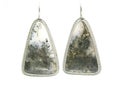 Agate mineral semigem earrings