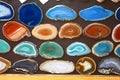 Agates in the shop Royalty Free Stock Photo