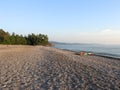 Agawa Bay Beach During Evening Royalty Free Stock Photo