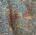 Agawa Pictographs - Two Figures Royalty Free Stock Photo