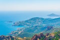 Agay village at the esterel massif in France