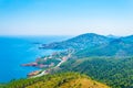 Agay village at the esterel massif in France