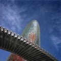 Agbar tower. Barcelona Spain Royalty Free Stock Photo