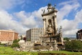 Square at Barcelona, Catalonia, Spain