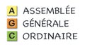 AGC initials in colored 3d cubes with meaning in french language
