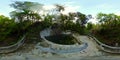 Agco natural hot spring lake. Mindanao, Philippines. 360-Degree view.