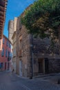 Agde Centre with old Buildings on a sunny day Royalty Free Stock Photo
