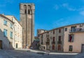 Agde Centre with old Buildings on a sunny day Royalty Free Stock Photo