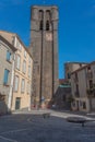 Agde Centre with old Buildings on a sunny day Royalty Free Stock Photo