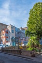 Agde Centre with old Buildings on a sunny day Royalty Free Stock Photo