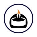 Age, birthday candle, cake, candle icon