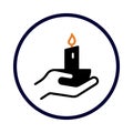 Age, birthday candle, cake, candle icon