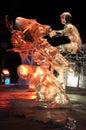 Age of the Mechanical Musher Ice Sculpture