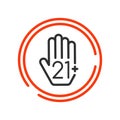 Age restriction hand 21