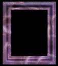 Aged, blue empty picture frame Royalty Free Stock Photo