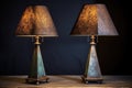 aged brass and bronze lamps with patina finish