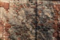 brick and stone wall with irregular masonry and soft shadows, ideal as a textured architectural background for heritage Royalty Free Stock Photo
