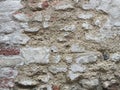 Aged brick wall, stone antique background