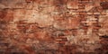 aged brick wall texture, revealing the intricate patterns, cracks, and worn-out characteristics. Generative Ai Royalty Free Stock Photo