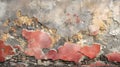 Aged Canvas Marble Texture: Flat and Top Angle Perspectives