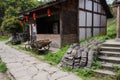 Aged Chinese dwelling house Royalty Free Stock Photo