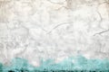 Aged Concrete Wall Texture Featuring Turquoise Paint Splashes and Rustic Stone Background Details Royalty Free Stock Photo