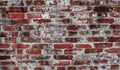 Aged dirty red brick wall surface