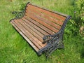 Aged Garden Bench Royalty Free Stock Photo