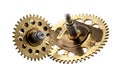An aged gear from a clock Royalty Free Stock Photo