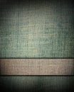 Aged green fabric with bar as vintage background