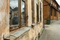 Aged houses in Talsi Royalty Free Stock Photo